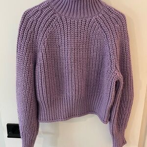 H&M Purple Turtleneck Sweater